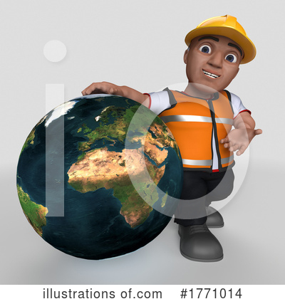 Royalty-Free (RF) Construction Worker Clipart Illustration by KJ Pargeter - Stock Sample #1771014