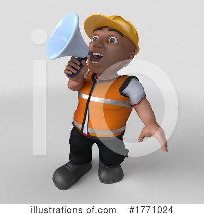Royalty-Free (RF) Construction Worker Clipart Illustration by KJ Pargeter - Stock Sample #1771024