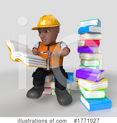 Royalty-Free (RF) Construction Worker Clipart Illustration by KJ Pargeter - Stock Sample #1771027