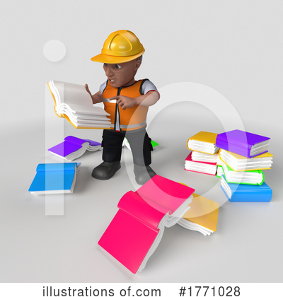 Royalty-Free (RF) Construction Worker Clipart Illustration by KJ Pargeter - Stock Sample #1771028