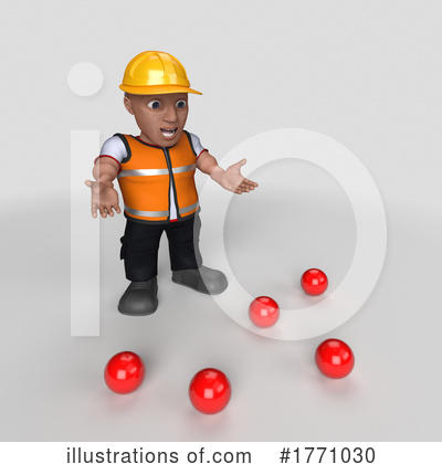 Royalty-Free (RF) Construction Worker Clipart Illustration by KJ Pargeter - Stock Sample #1771030