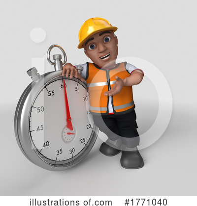 Royalty-Free (RF) Construction Worker Clipart Illustration by KJ Pargeter - Stock Sample #1771040