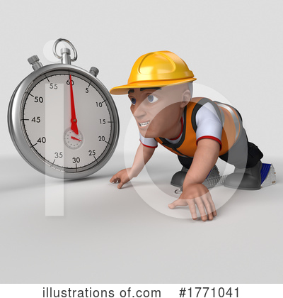 Royalty-Free (RF) Construction Worker Clipart Illustration by KJ Pargeter - Stock Sample #1771041