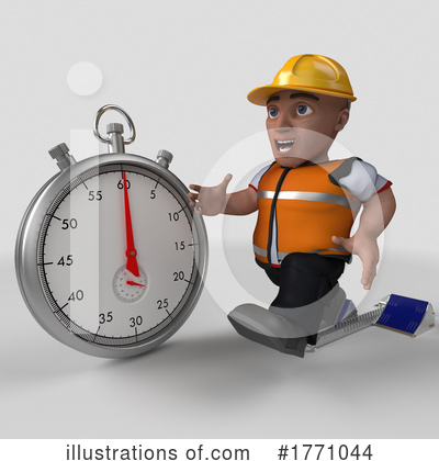 Royalty-Free (RF) Construction Worker Clipart Illustration by KJ Pargeter - Stock Sample #1771044
