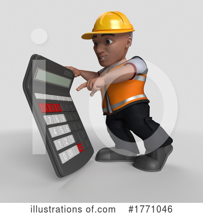 Royalty-Free (RF) Construction Worker Clipart Illustration by KJ Pargeter - Stock Sample #1771046