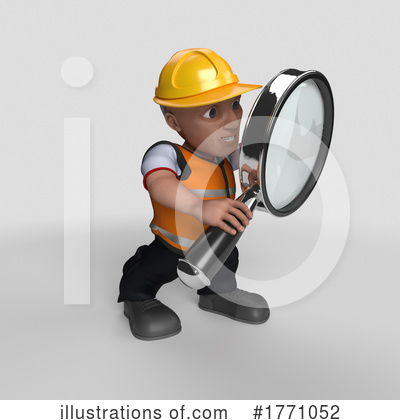 Royalty-Free (RF) Construction Worker Clipart Illustration by KJ Pargeter - Stock Sample #1771052