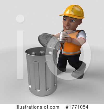 Royalty-Free (RF) Construction Worker Clipart Illustration by KJ Pargeter - Stock Sample #1771054