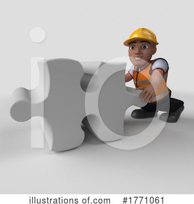 Royalty-Free (RF) Construction Worker Clipart Illustration by KJ Pargeter - Stock Sample #1771061