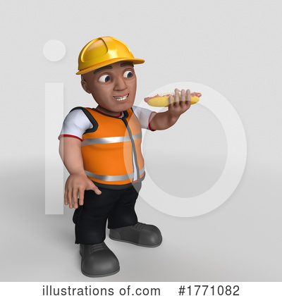 Royalty-Free (RF) Construction Worker Clipart Illustration by KJ Pargeter - Stock Sample #1771082