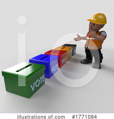 Royalty-Free (RF) Construction Worker Clipart Illustration by KJ Pargeter - Stock Sample #1771084