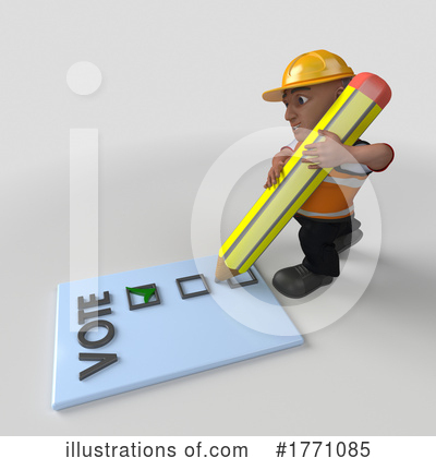 Royalty-Free (RF) Construction Worker Clipart Illustration by KJ Pargeter - Stock Sample #1771085