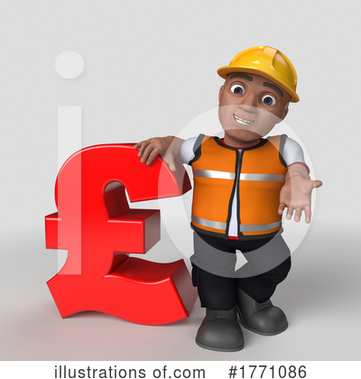 Royalty-Free (RF) Construction Worker Clipart Illustration by KJ Pargeter - Stock Sample #1771086
