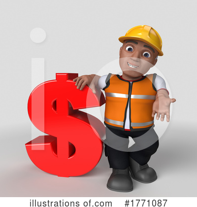 Royalty-Free (RF) Construction Worker Clipart Illustration by KJ Pargeter - Stock Sample #1771087