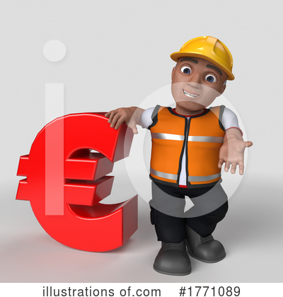 Royalty-Free (RF) Construction Worker Clipart Illustration by KJ Pargeter - Stock Sample #1771089
