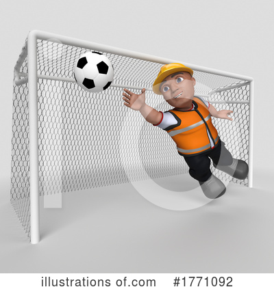 Royalty-Free (RF) Construction Worker Clipart Illustration by KJ Pargeter - Stock Sample #1771092