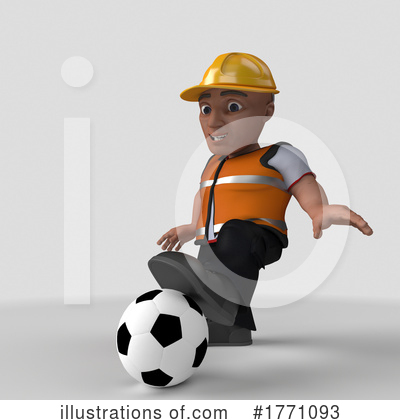Royalty-Free (RF) Construction Worker Clipart Illustration by KJ Pargeter - Stock Sample #1771093