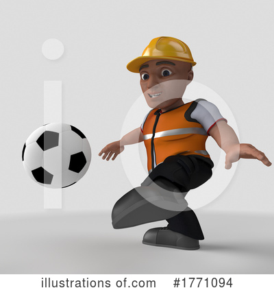 Royalty-Free (RF) Construction Worker Clipart Illustration by KJ Pargeter - Stock Sample #1771094