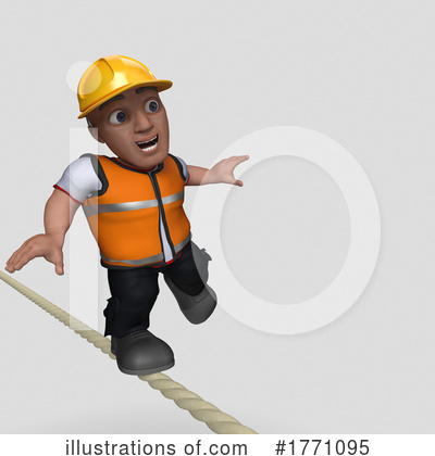 Royalty-Free (RF) Construction Worker Clipart Illustration by KJ Pargeter - Stock Sample #1771095