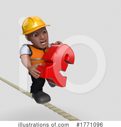 Royalty-Free (RF) Construction Worker Clipart Illustration by KJ Pargeter - Stock Sample #1771096