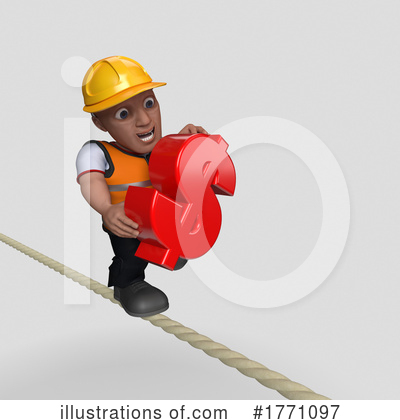 Royalty-Free (RF) Construction Worker Clipart Illustration by KJ Pargeter - Stock Sample #1771097