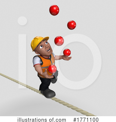 Royalty-Free (RF) Construction Worker Clipart Illustration by KJ Pargeter - Stock Sample #1771100