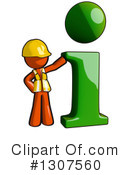 Contractor Orange Man Clipart #1307560 by Leo Blanchette