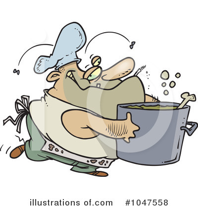Royalty-Free (RF) Cook Clipart Illustration by toonaday - Stock Sample #1047558