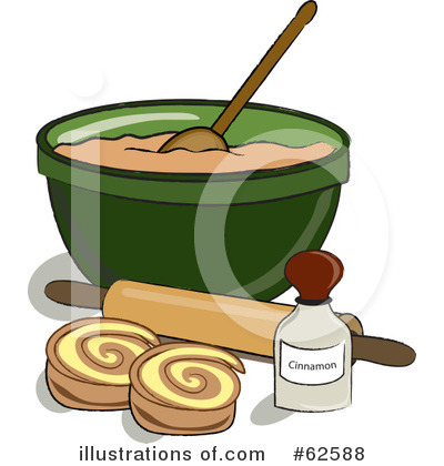 Cinnamon Roll Clipart #62588 by Pams Clipart