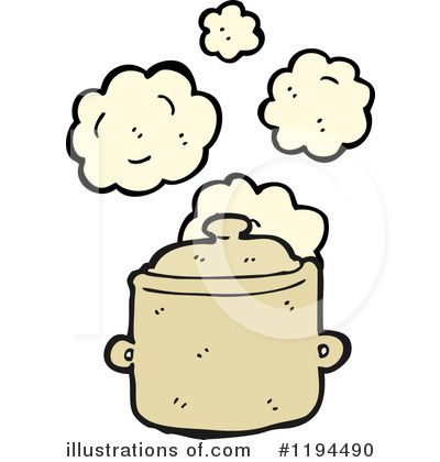 Royalty-Free (RF) Cooking Pot Clipart Illustration by lineartestpilot - Stock Sample #1194490