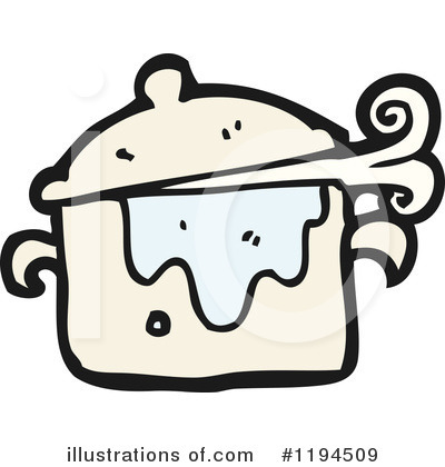 Royalty-Free (RF) Cooking Pot Clipart Illustration by lineartestpilot - Stock Sample #1194509