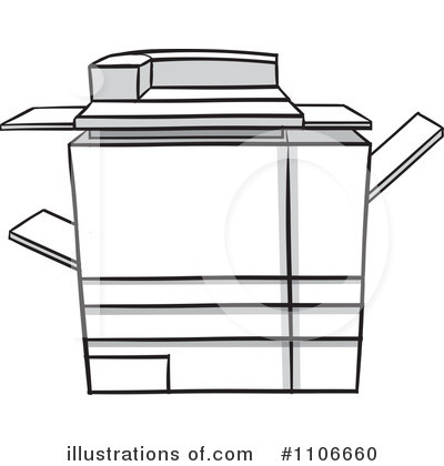 Royalty-Free (RF) Copier Clipart Illustration by Cartoon Solutions - Stock Sample #1106660