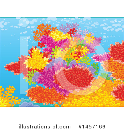 Sea Anemones Clipart #1457166 by Alex Bannykh