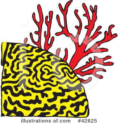 Royalty-Free (RF) Coral Clipart Illustration by Dennis Holmes Designs - Stock Sample #42625