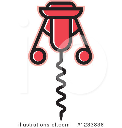 Royalty-Free (RF) Corkscrew Clipart Illustration by Lal Perera - Stock Sample #1233838