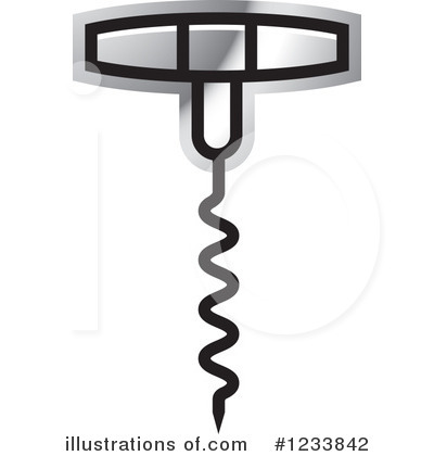 Royalty-Free (RF) Corkscrew Clipart Illustration by Lal Perera - Stock Sample #1233842
