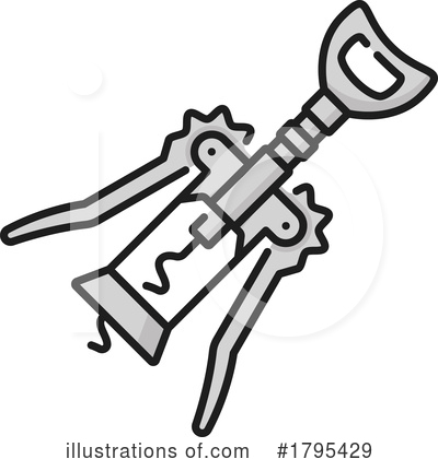 Royalty-Free (RF) Corkscrew Clipart Illustration by Vector Tradition SM - Stock Sample #1795429