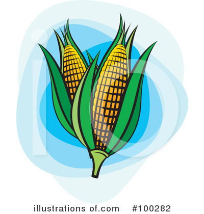 Royalty-Free (RF) Corn Clipart Illustration by Lal Perera - Stock Sample #100282