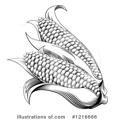 Royalty-Free (RF) Corn Clipart Illustration by AtStockIllustration - Stock Sample #1216666