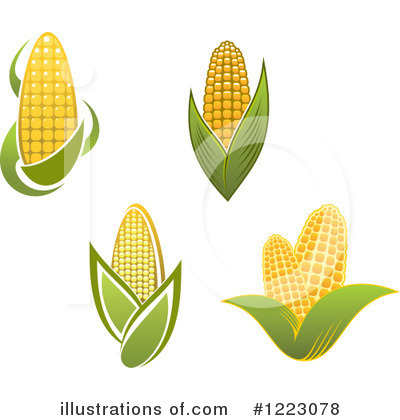 Royalty-Free (RF) Corn Clipart Illustration by Vector Tradition SM - Stock Sample #1223078
