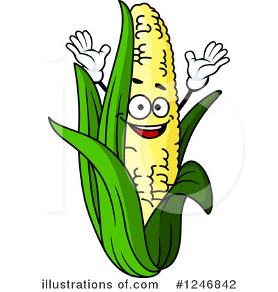 Royalty-Free (RF) Corn Clipart Illustration by Vector Tradition SM - Stock Sample #1246842