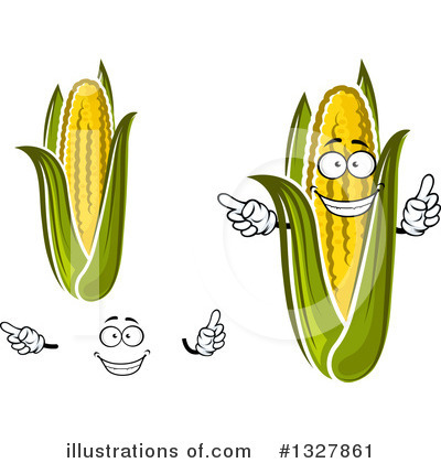 Royalty-Free (RF) Corn Clipart Illustration by Vector Tradition SM - Stock Sample #1327861