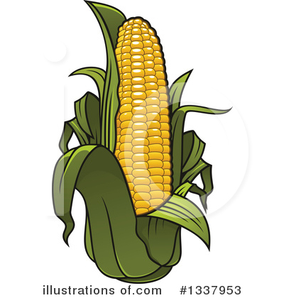 Royalty-Free (RF) Corn Clipart Illustration by Vector Tradition SM - Stock Sample #1337953