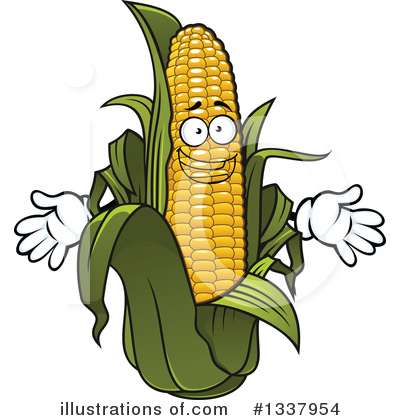 Royalty-Free (RF) Corn Clipart Illustration by Vector Tradition SM - Stock Sample #1337954