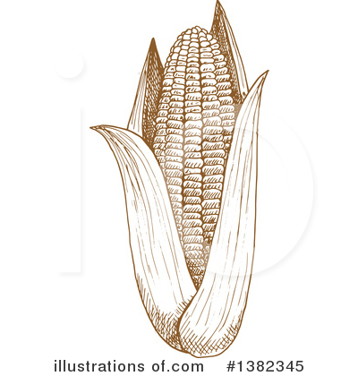 Royalty-Free (RF) Corn Clipart Illustration by Vector Tradition SM - Stock Sample #1382345