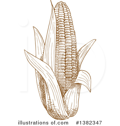 Royalty-Free (RF) Corn Clipart Illustration by Vector Tradition SM - Stock Sample #1382347