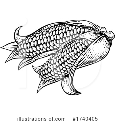 Royalty-Free (RF) Corn Clipart Illustration by AtStockIllustration - Stock Sample #1740405