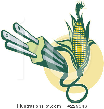 Royalty-Free (RF) Corn Clipart Illustration by patrimonio - Stock Sample #229346
