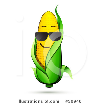 Royalty-Free (RF) Corn Clipart Illustration by beboy - Stock Sample #30946