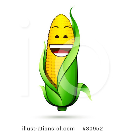 Royalty-Free (RF) Corn Clipart Illustration by beboy - Stock Sample #30952