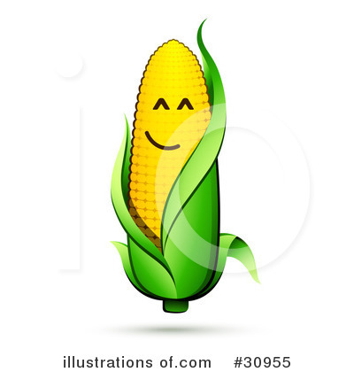 Royalty-Free (RF) Corn Clipart Illustration by beboy - Stock Sample #30955